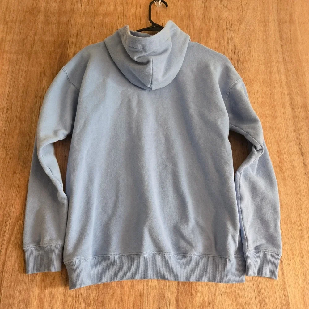 Abercrombie Kids A&F Essentials Relaxed Fit Hoodie Light Blue Size 15/16